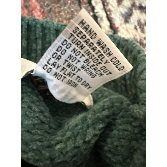 Alfred Dunner Womens 1X Jade Sweater With Embroidered Floral Design & Mock Neck - Picture 6 of 6